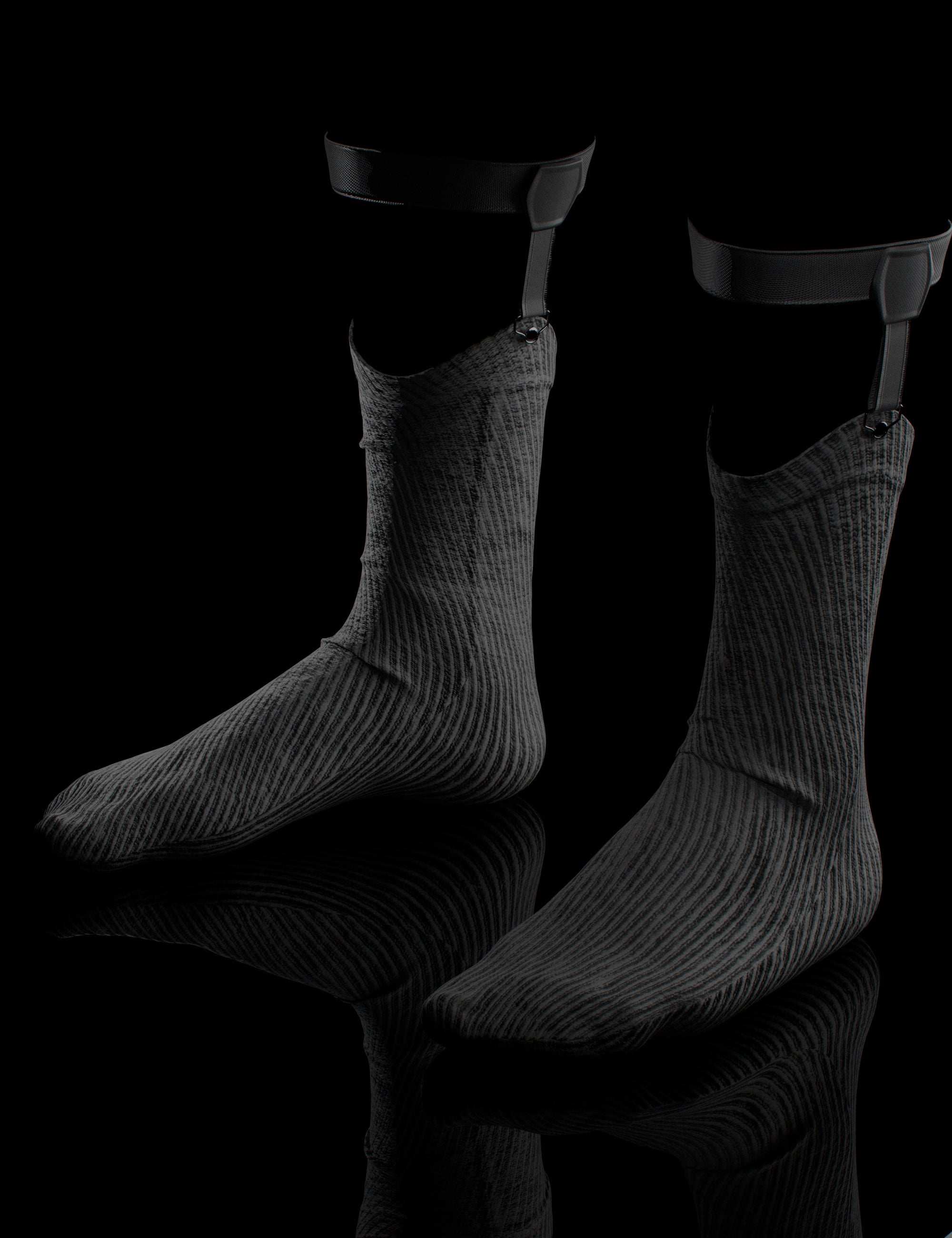 DAZ Studio Genesis 8 and 9 male ribbed socks with garter straps - free DAZ3D accessory by mal3Imagery