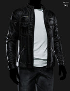 MI Leather Casual Outfit for Genesis 8 and 9 Male - Close Up Black Outfit